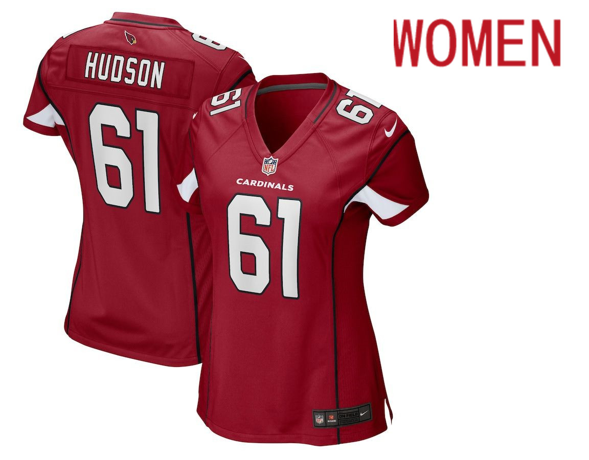 Cheap Women Arizona Cardinals 61 Rodney Hudson Nike Red Game NFL Jersey